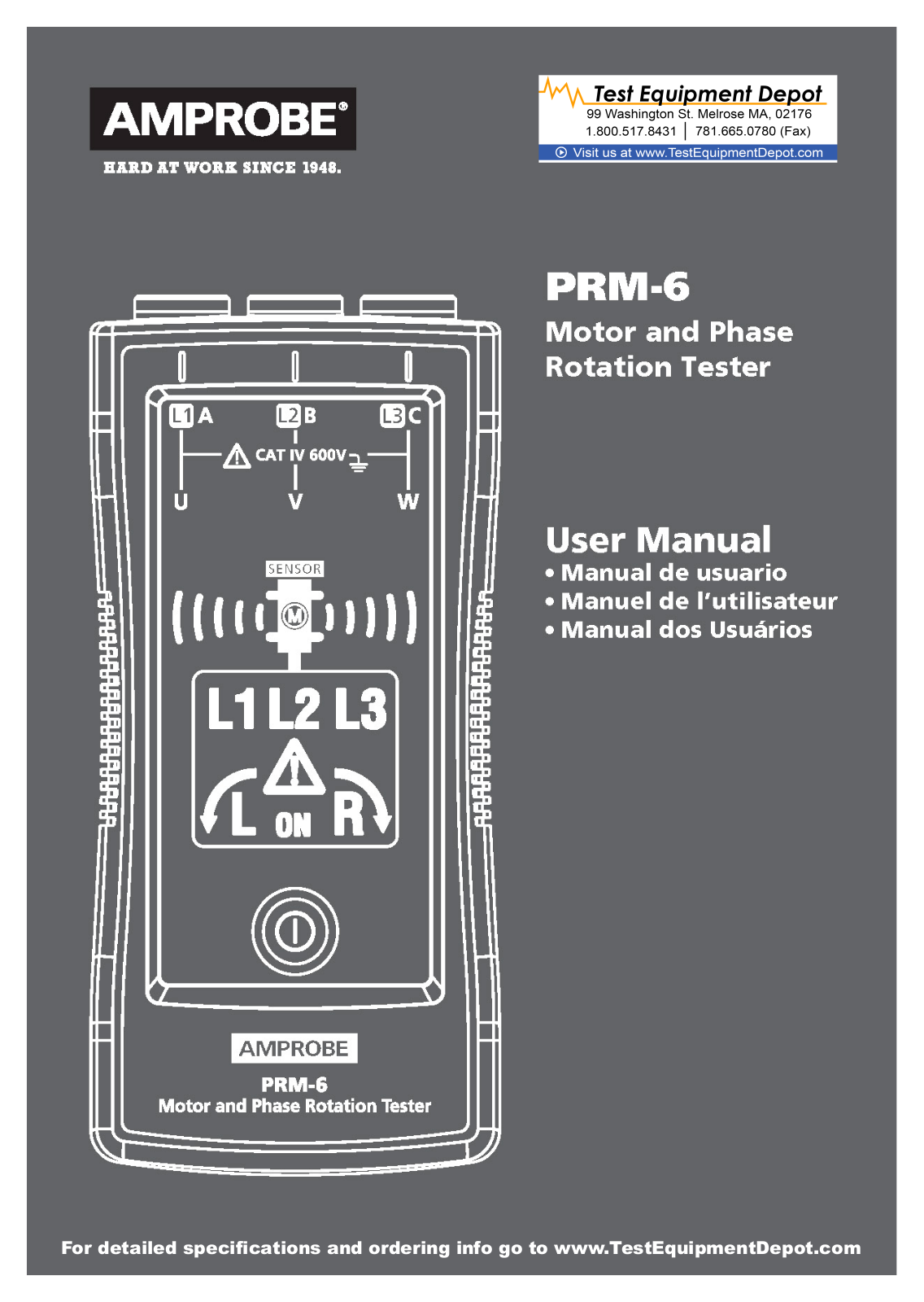 Amprobe Amprobe PRM-6 Manual - ManualMachine.com
