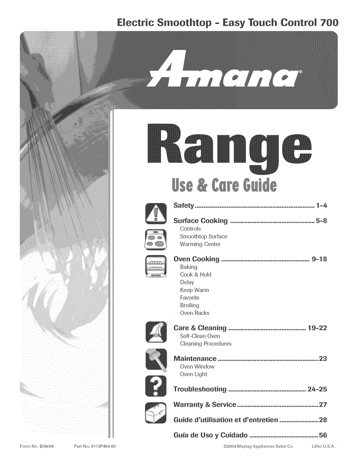 Amana AER5735QAW, AER5735QAS, AER5735QAQ, AER5735QAN, AER5735QAF Owner’s Manual
