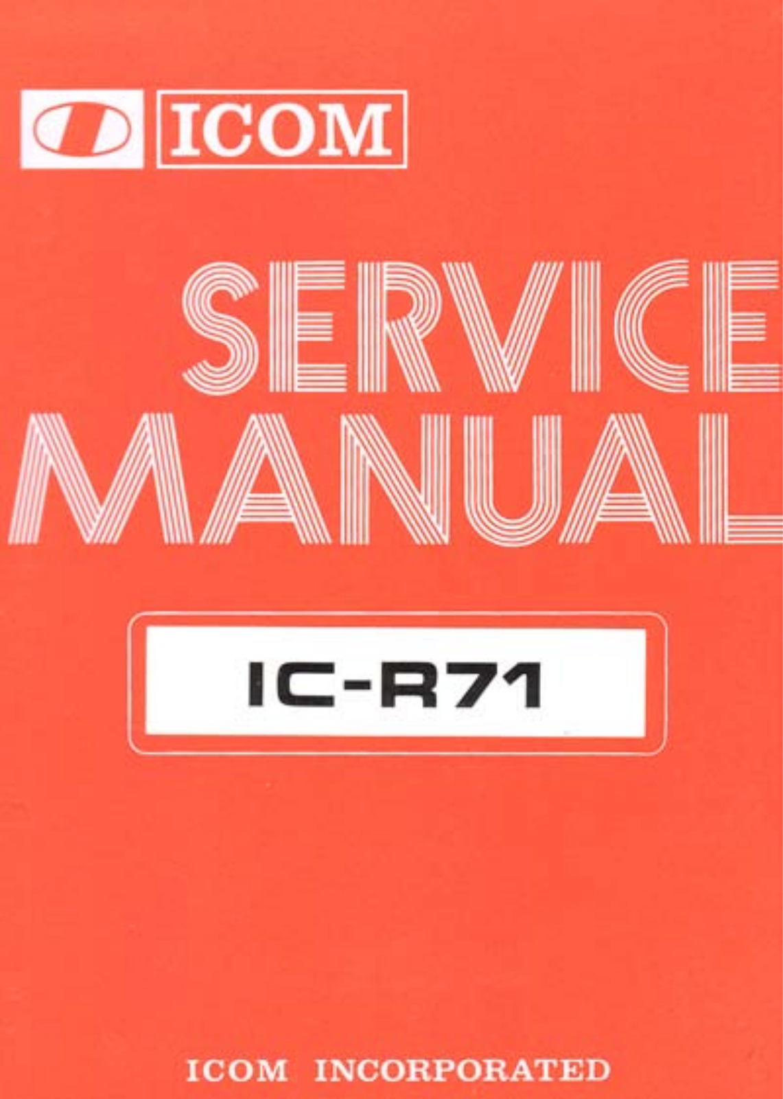 Icom IC-R71 User Manual