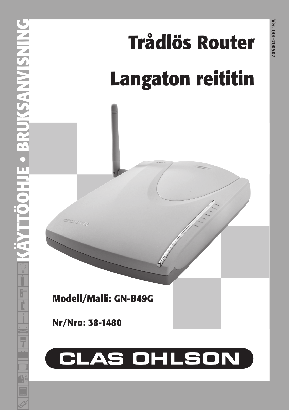 CLAS OHLSON GN-B49G User manual - ManualMachine.com