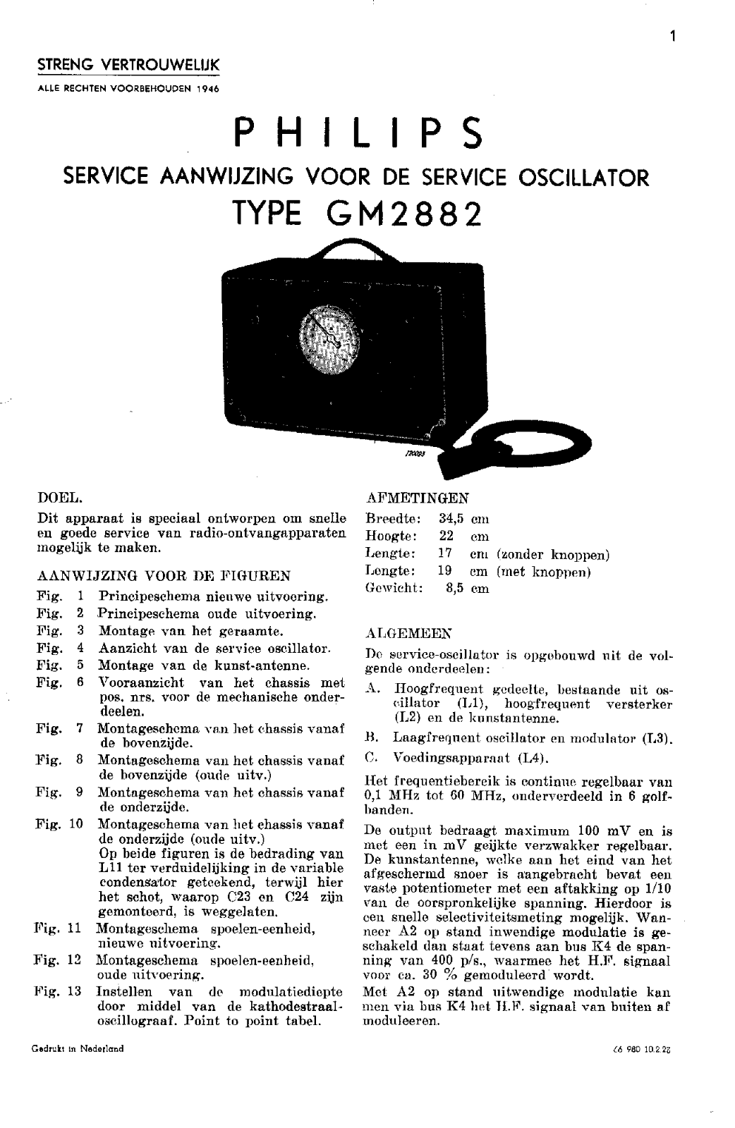 Philips gm2882 schematic