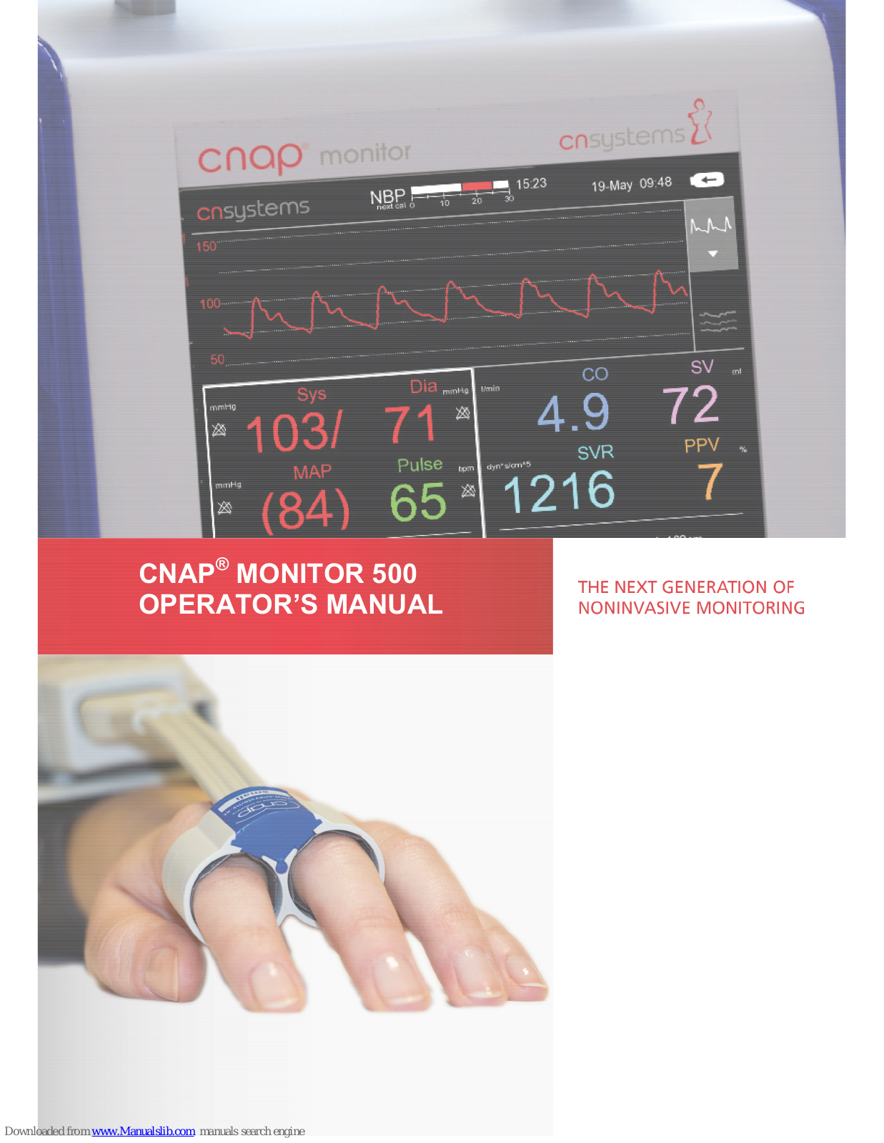 CNSystems CNAP Monitor 500 HD, CNAP Monitor 500i/at+PPV, CNAP Monitor 500at, CNAP Monitor 500i, CNAP Monitor 500i/at+HD Operator's Manual