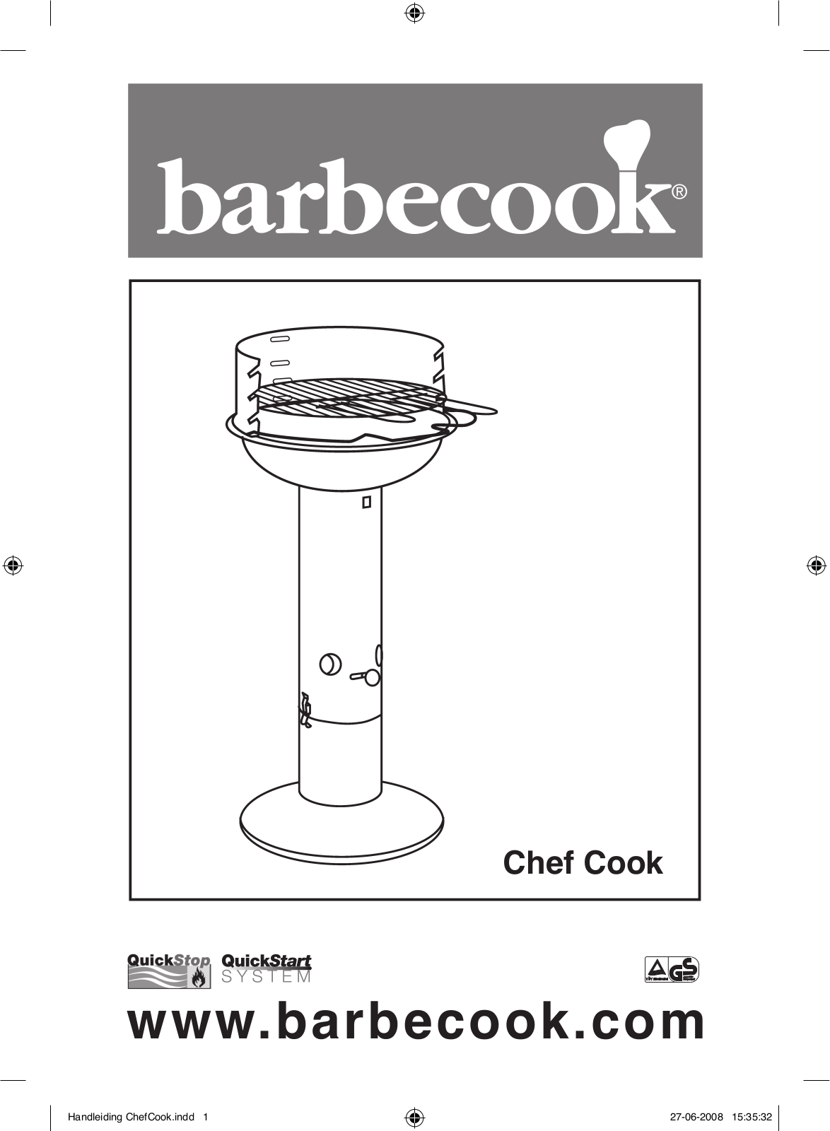 Barbecook Chef Cook User Manual