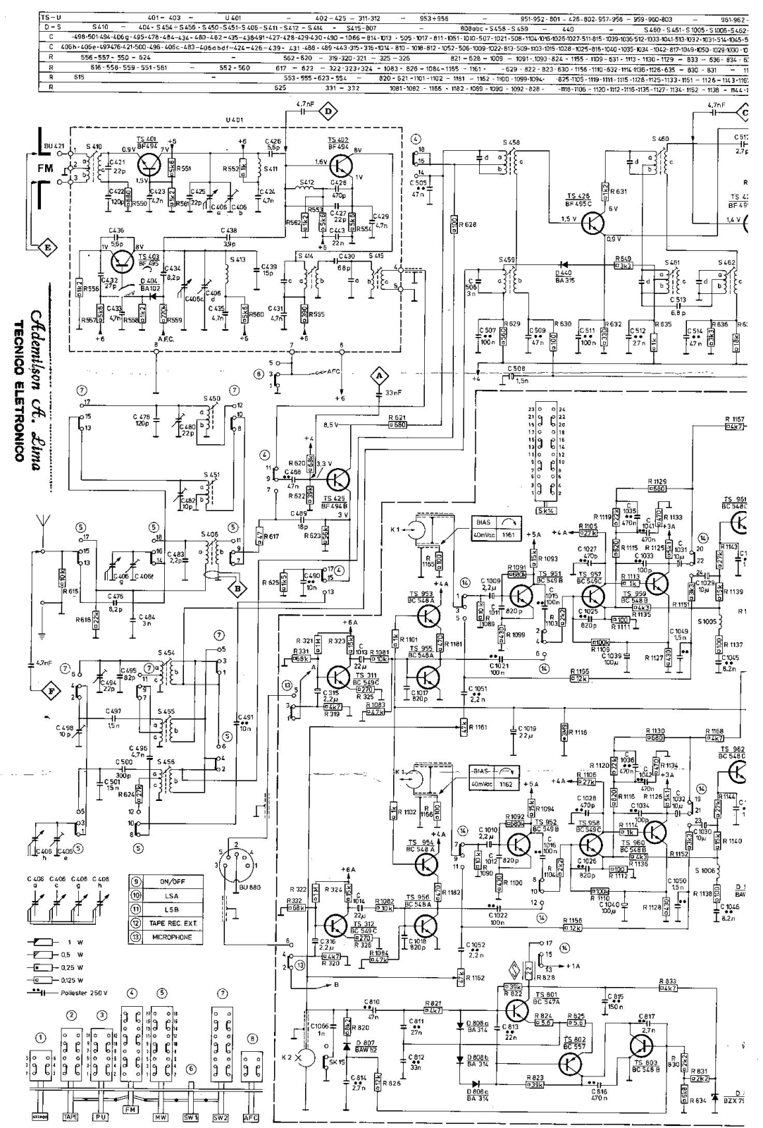 Philips AH 895 Schematic