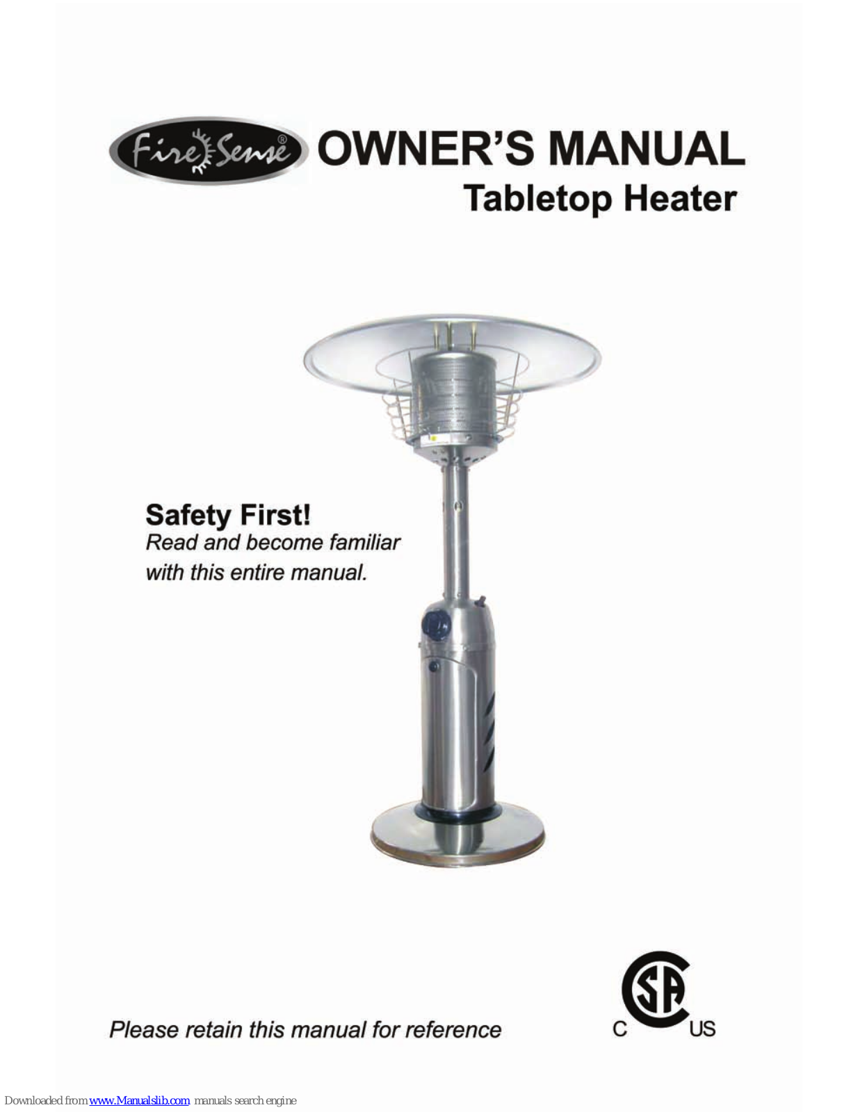 Fire Sense FireSense 60262, FireSense 60269, FireSense 60270 Owner's Manual