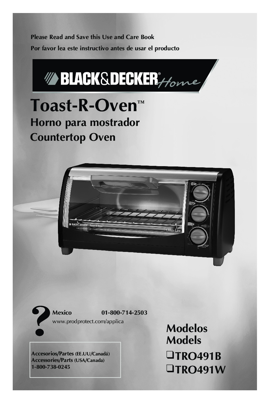 Black & Decker TRO491W, TRO491B User Manual