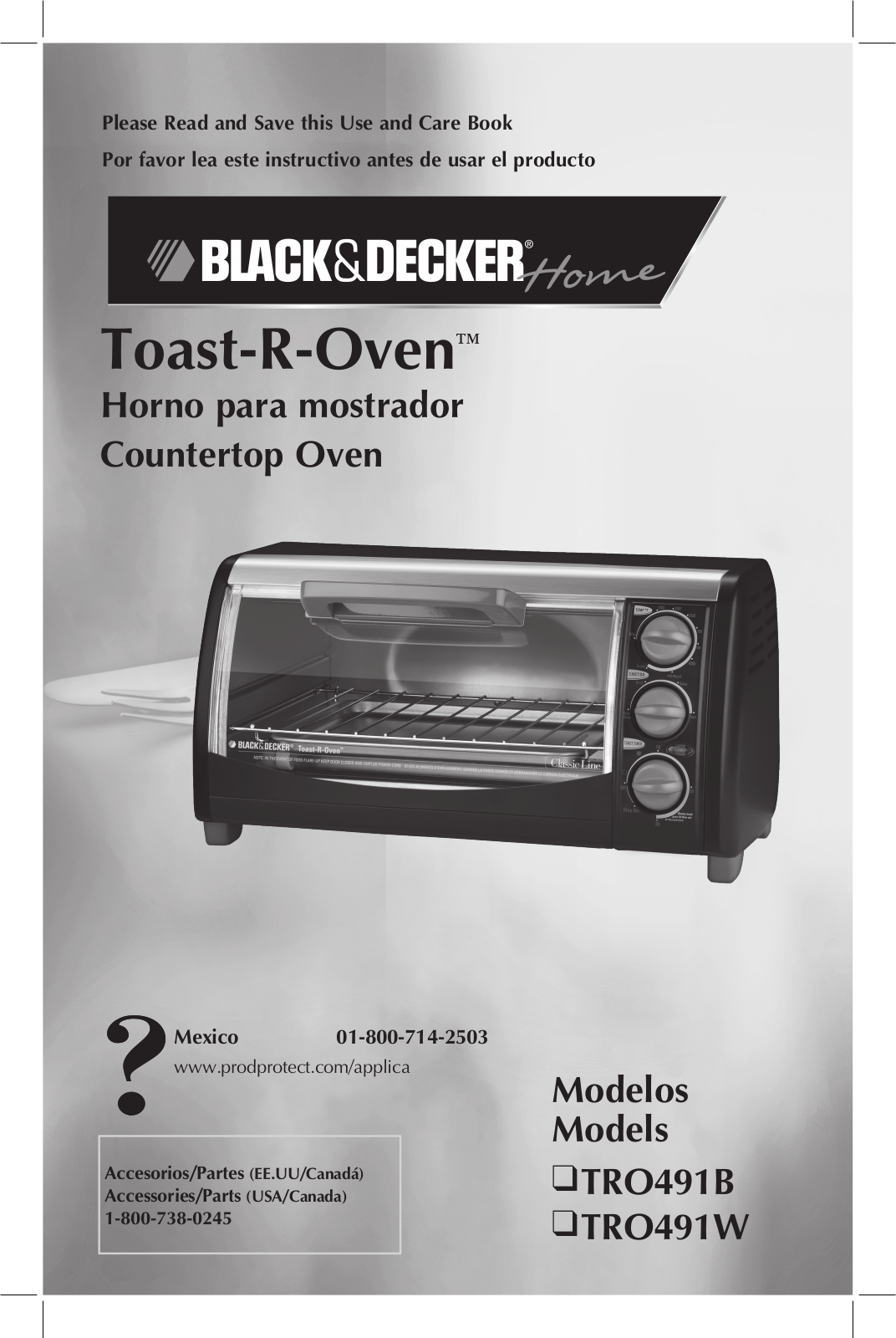 Black & Decker TRO491W, TRO491B User Manual