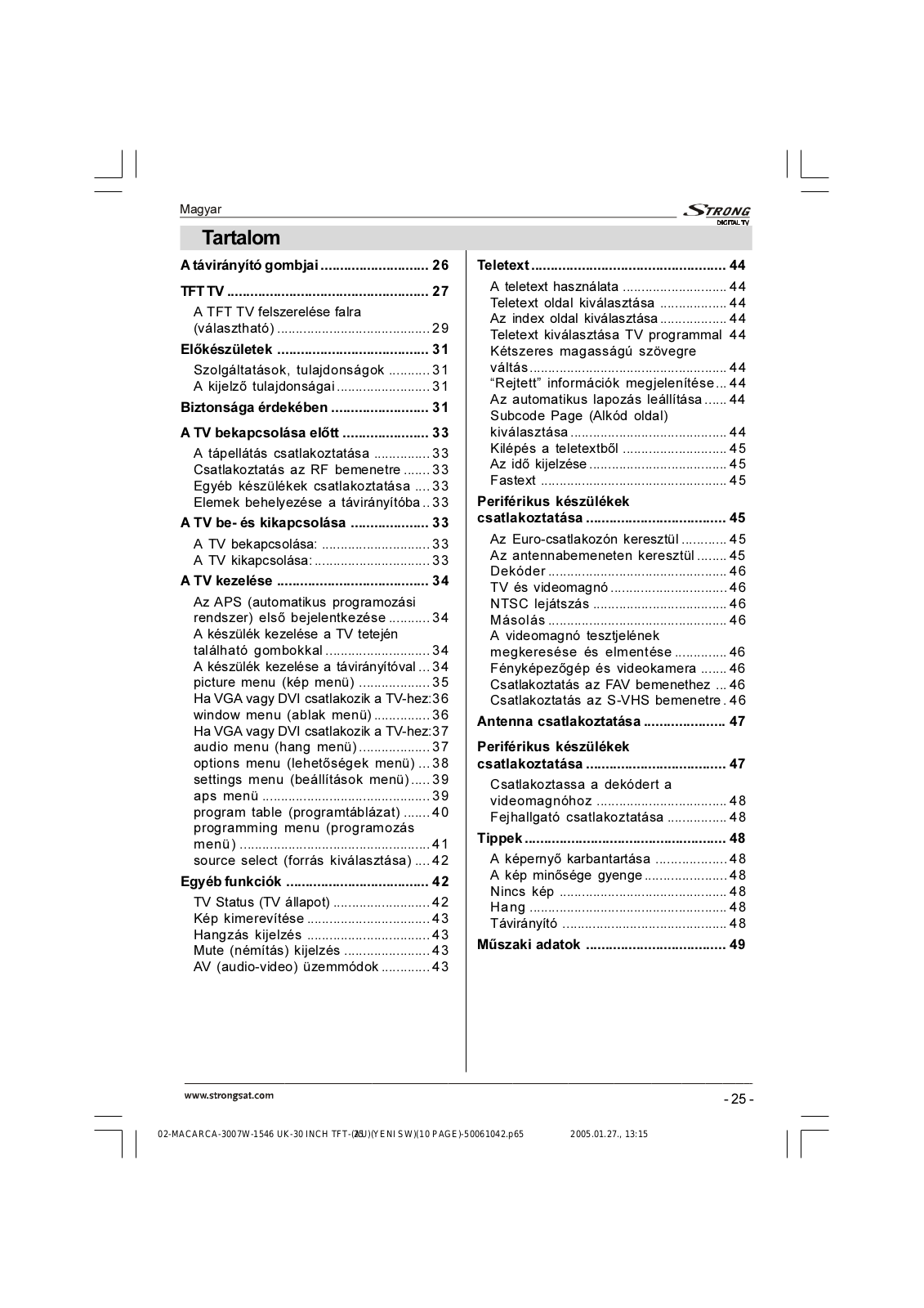 Strong SRT L3050 User Manual