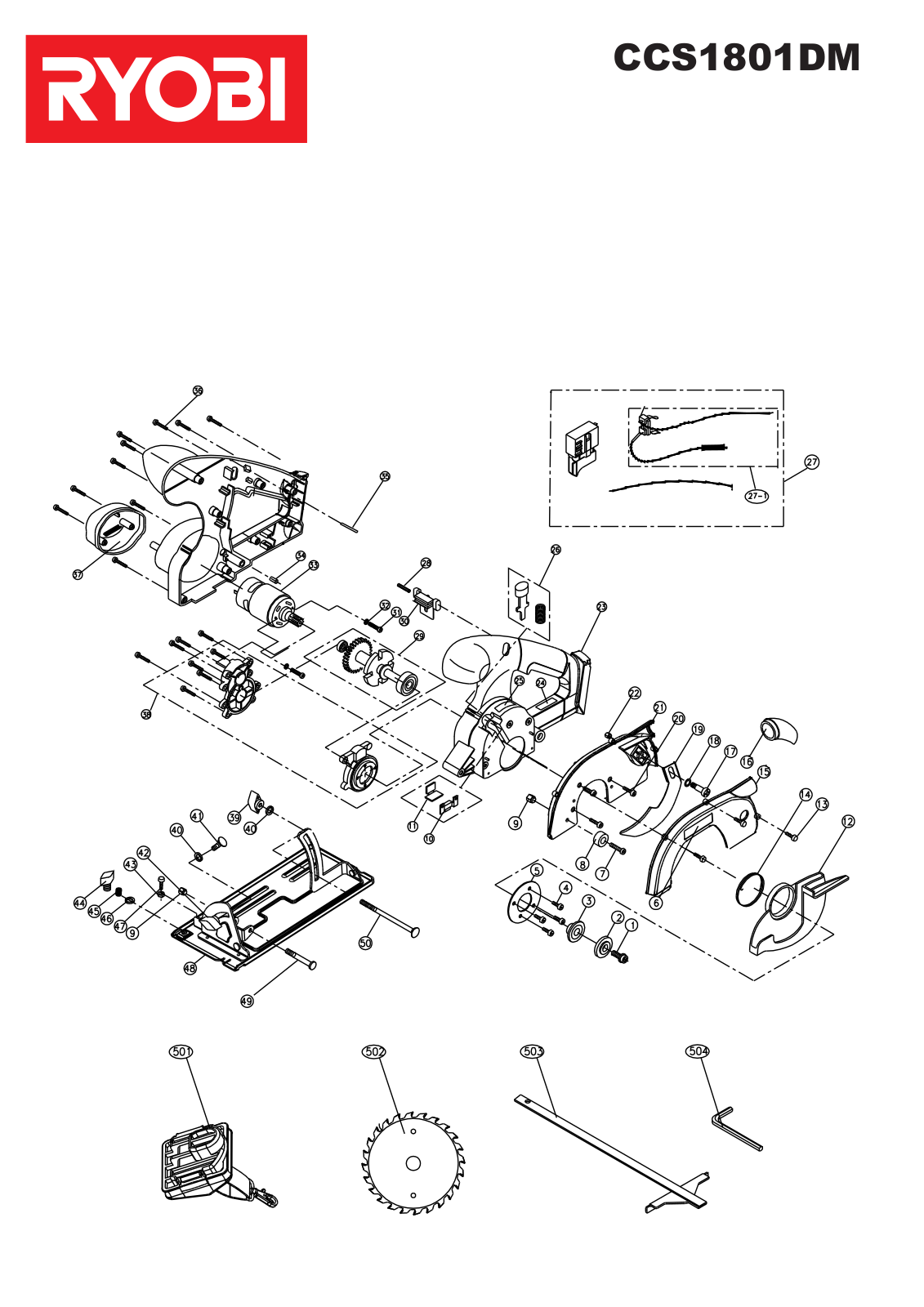 Ryobi CCS1801DM User Manual