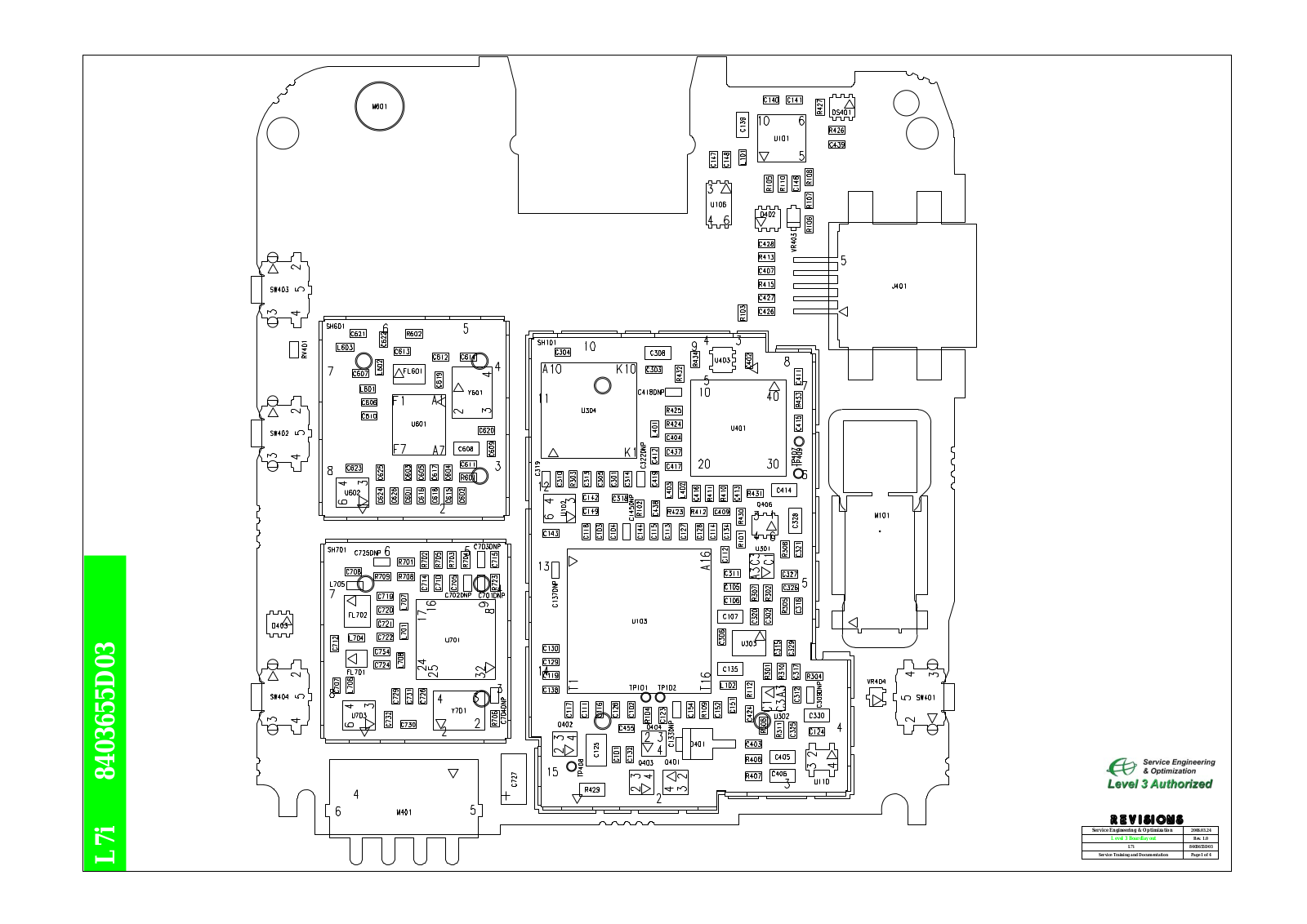 motorola L7 board