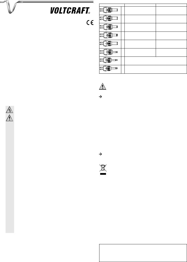 VOLTCRAFT PLUG-18W Operating Instructions