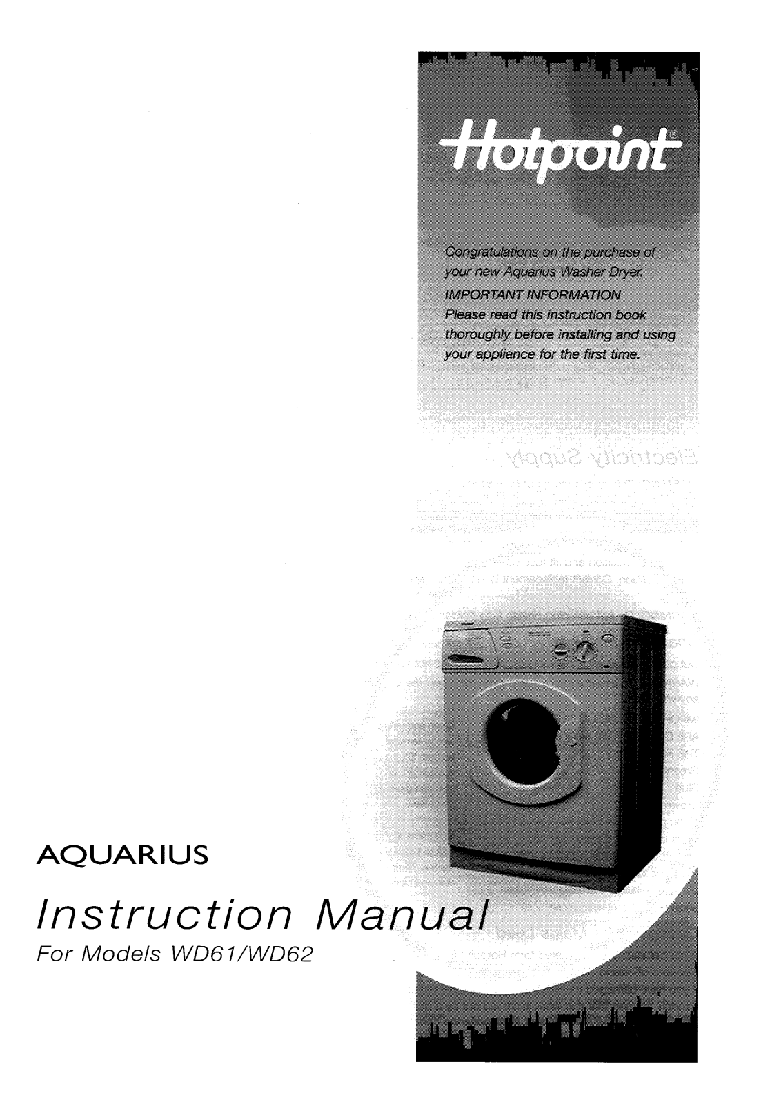 Hotpoint-Ariston HBWD61 User Manual