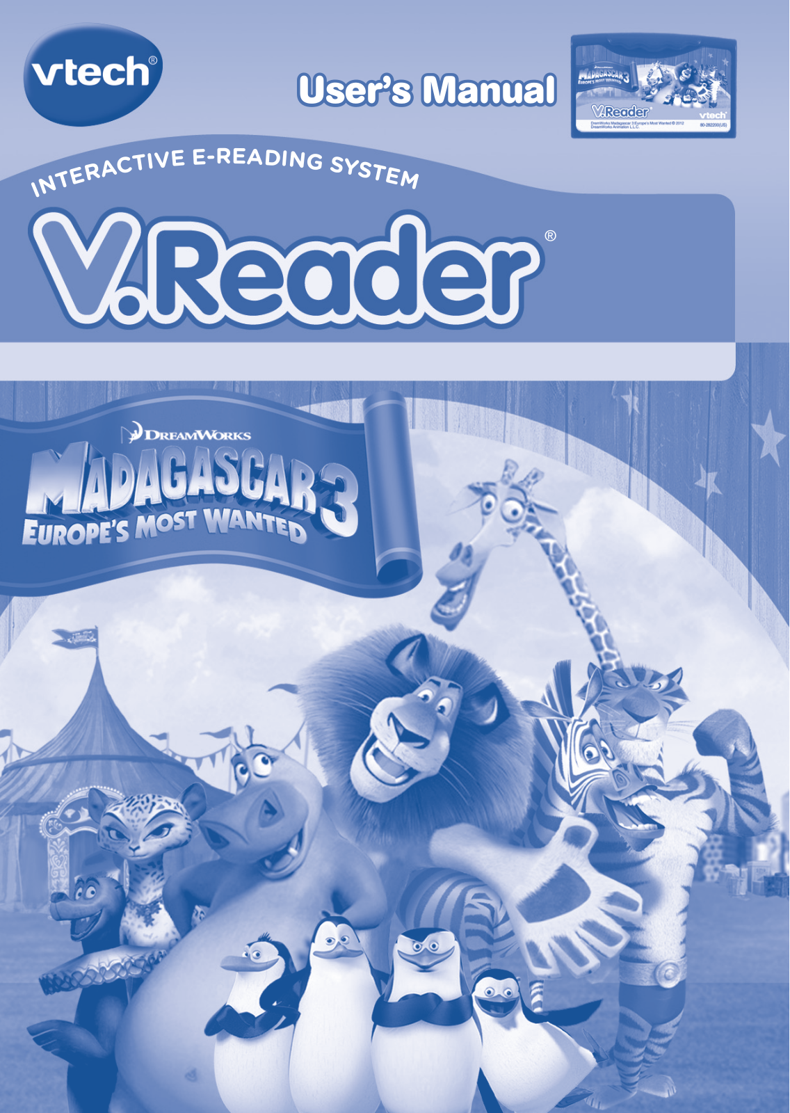 VTech V.Reader Cartridge - Madagascar 3 CLEARANCE Owner's Manual