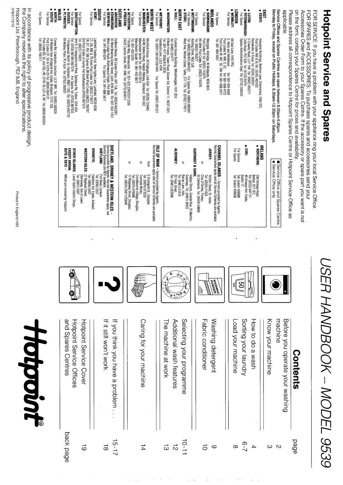 Hotpoint-Ariston HB9539 User Manual