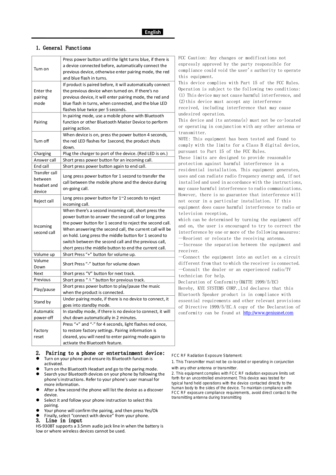 KYE SYSTEMS GG000V User Manual