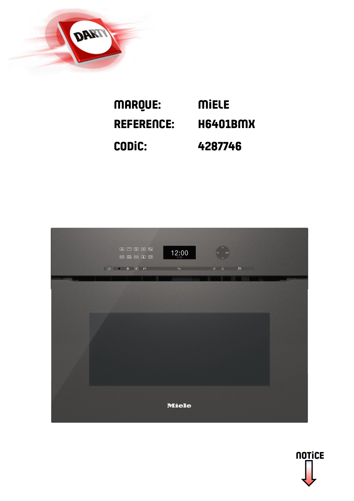 Miele H6401BMX User Manual