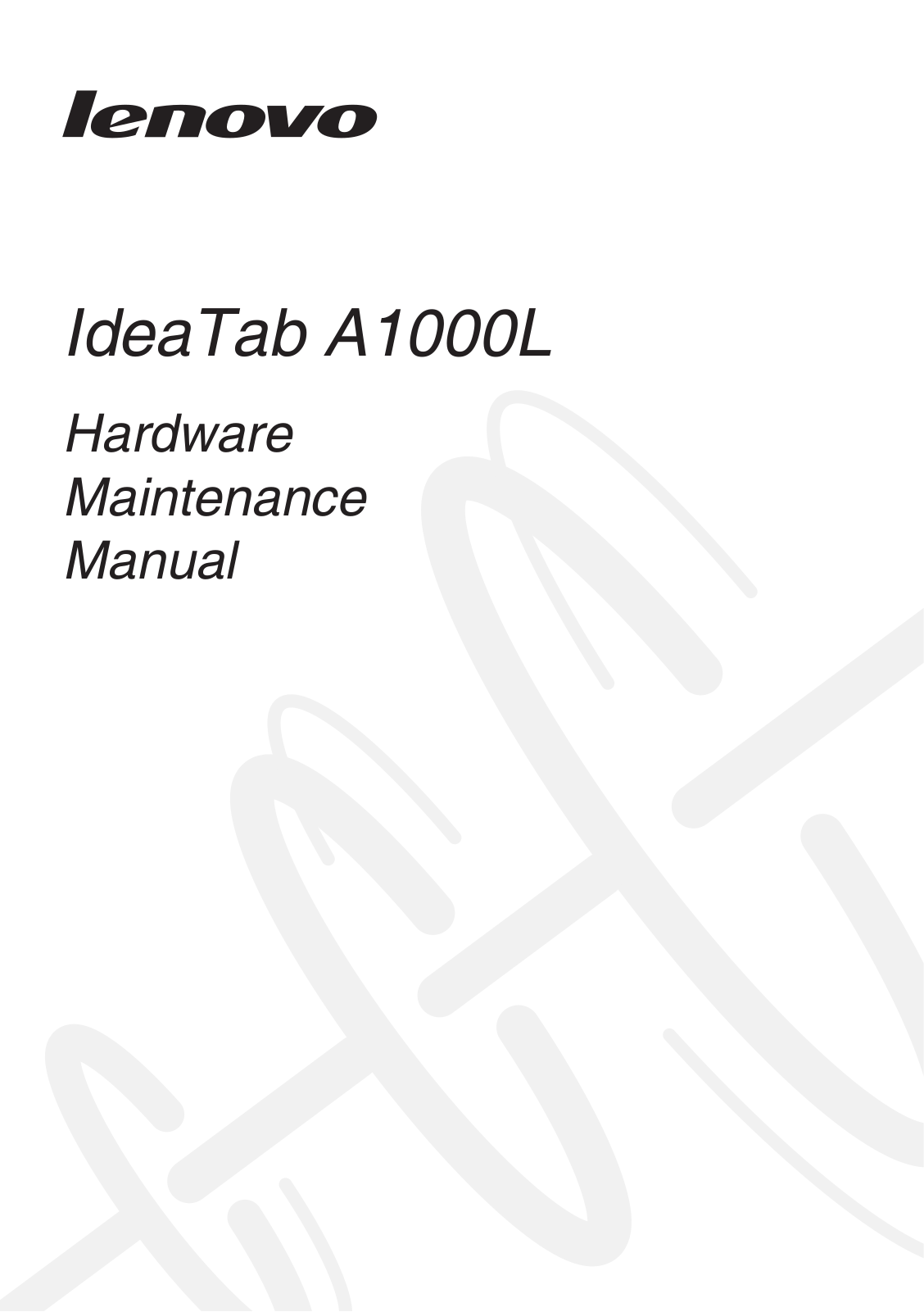 Lenovo A1000L User Manual