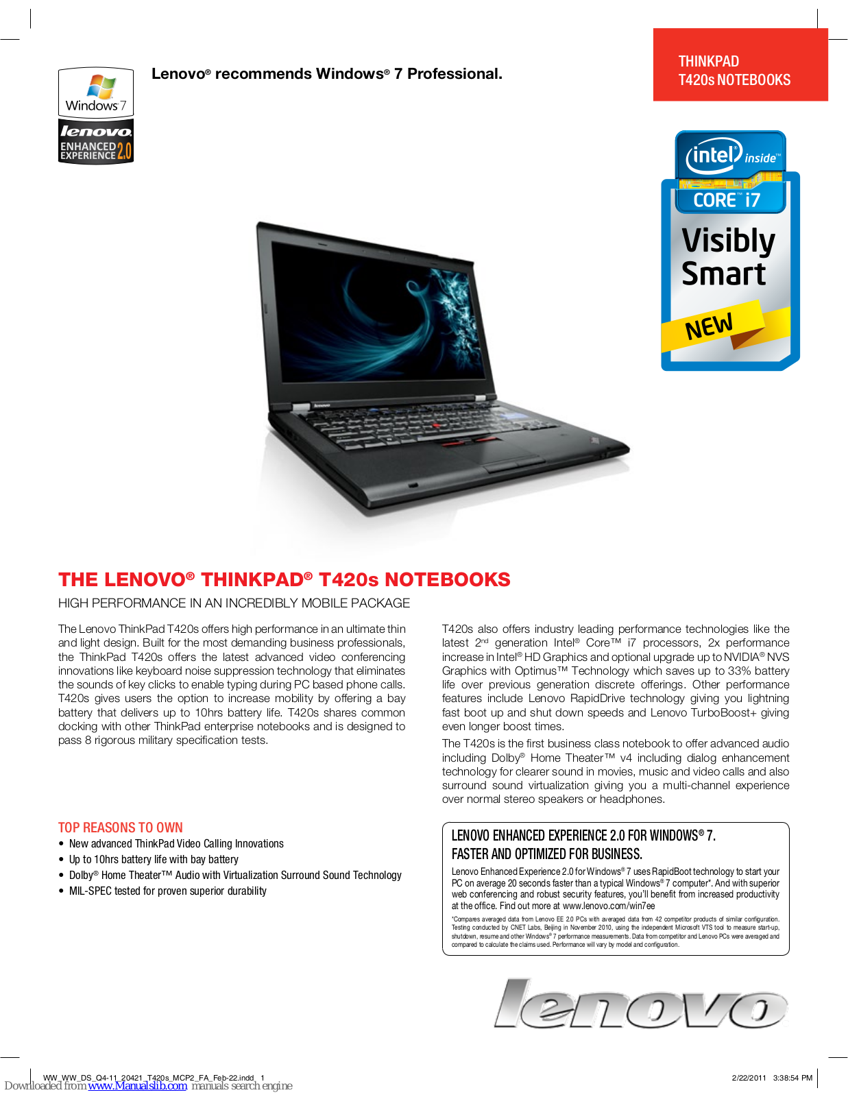 Lenovo 417032U, 417152U, 417153U User Manual