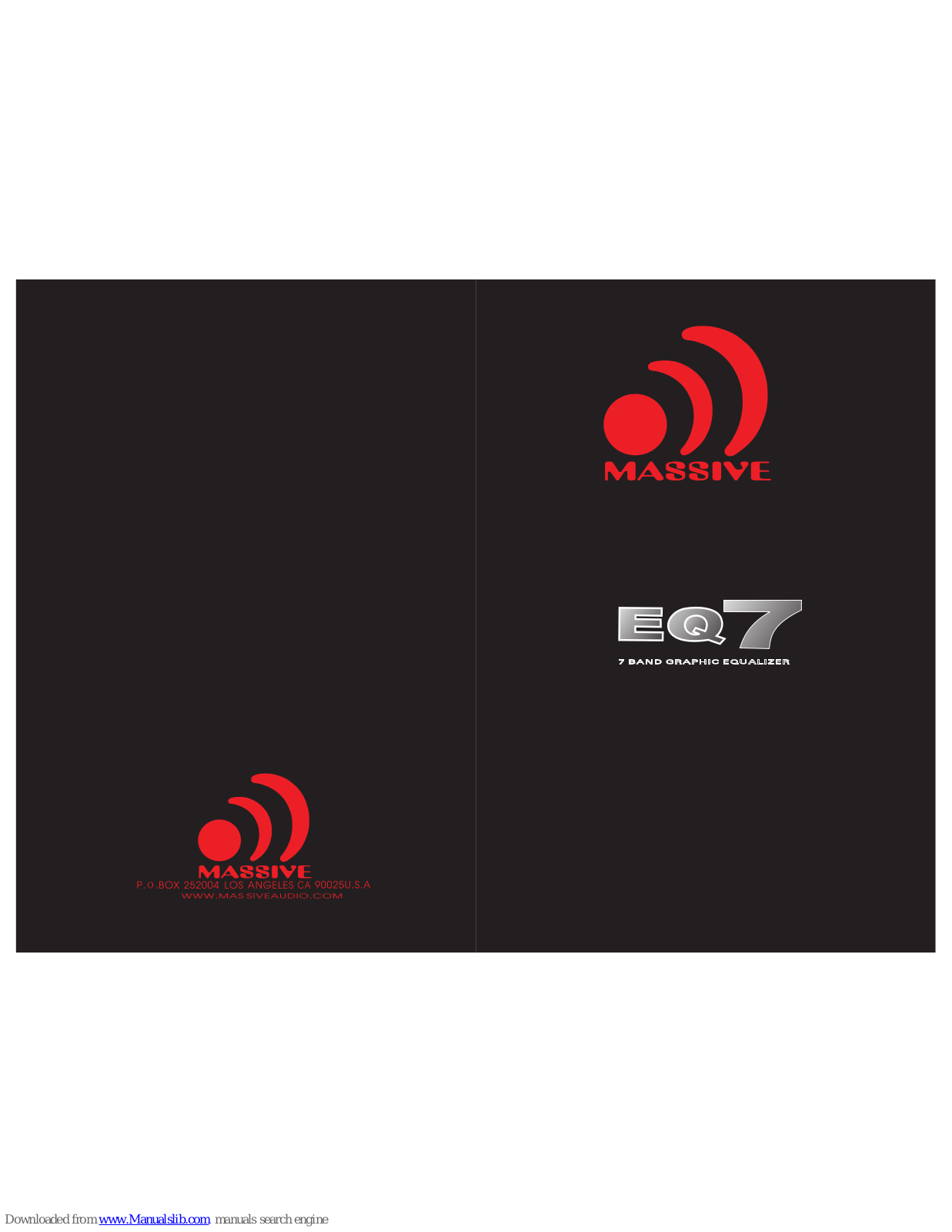 Massive EQ7 User Manual - ManualMachine.com