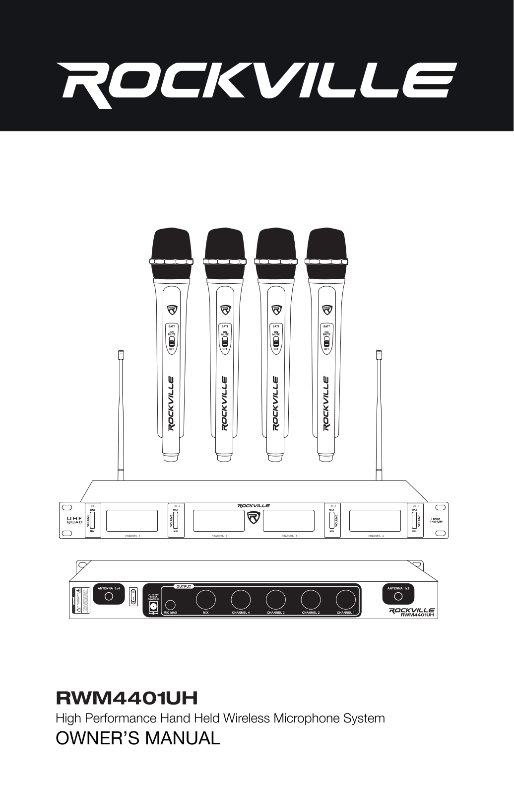 Rockville RWM4401UH User Manual