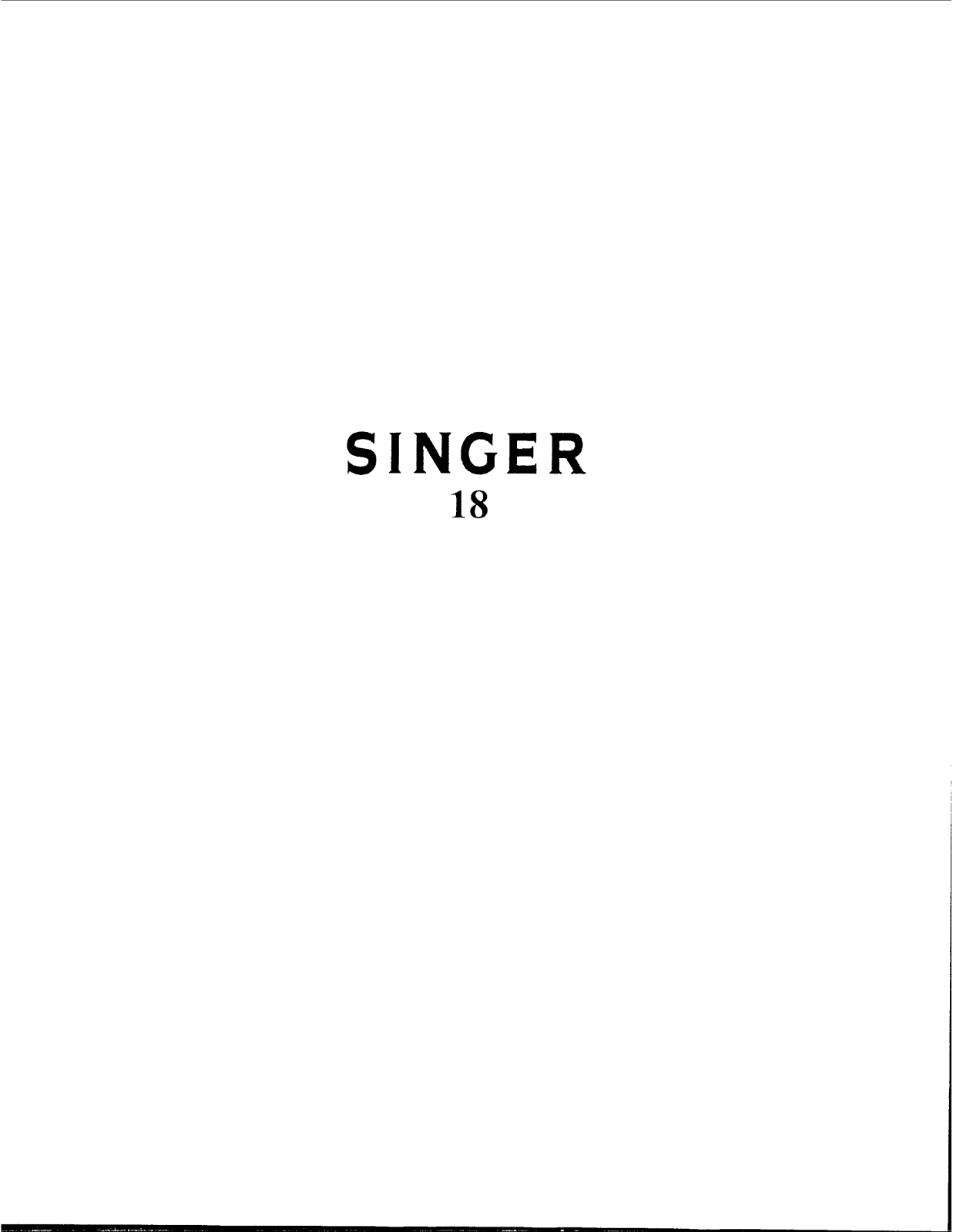 Singer 18 User Manual - ManualMachine.com