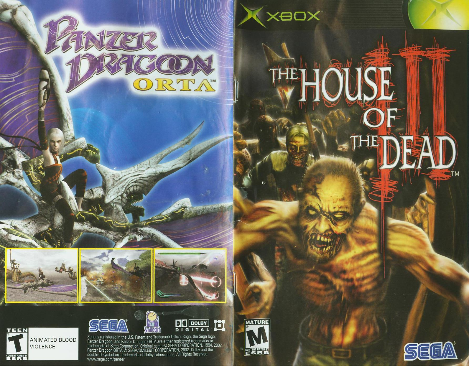 Games Microsoft XBOX THE HOUSE OF THE DEAD 3 User Manual