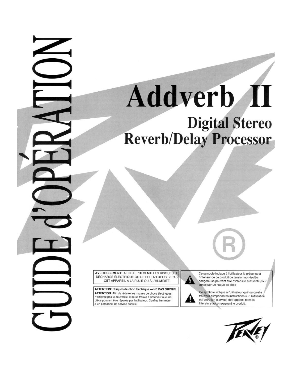 PEAVEY ADDVERB II User Manual