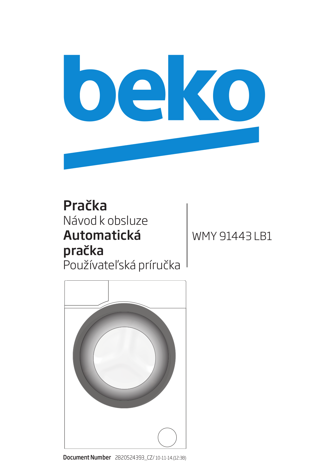 Beko WMY 91443 LB1 User Manual