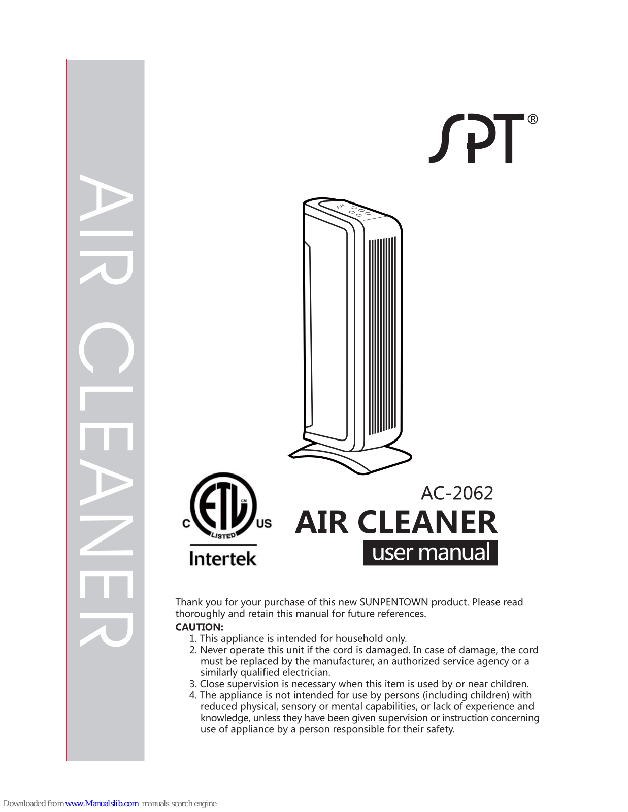 SPT AC-2062 User Manual