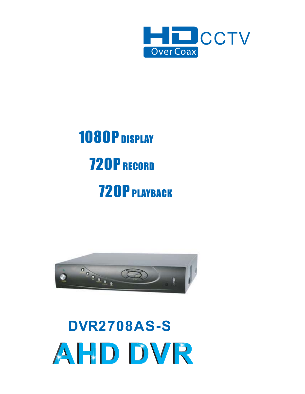 COP-USA DVR2708AS-S Specsheet