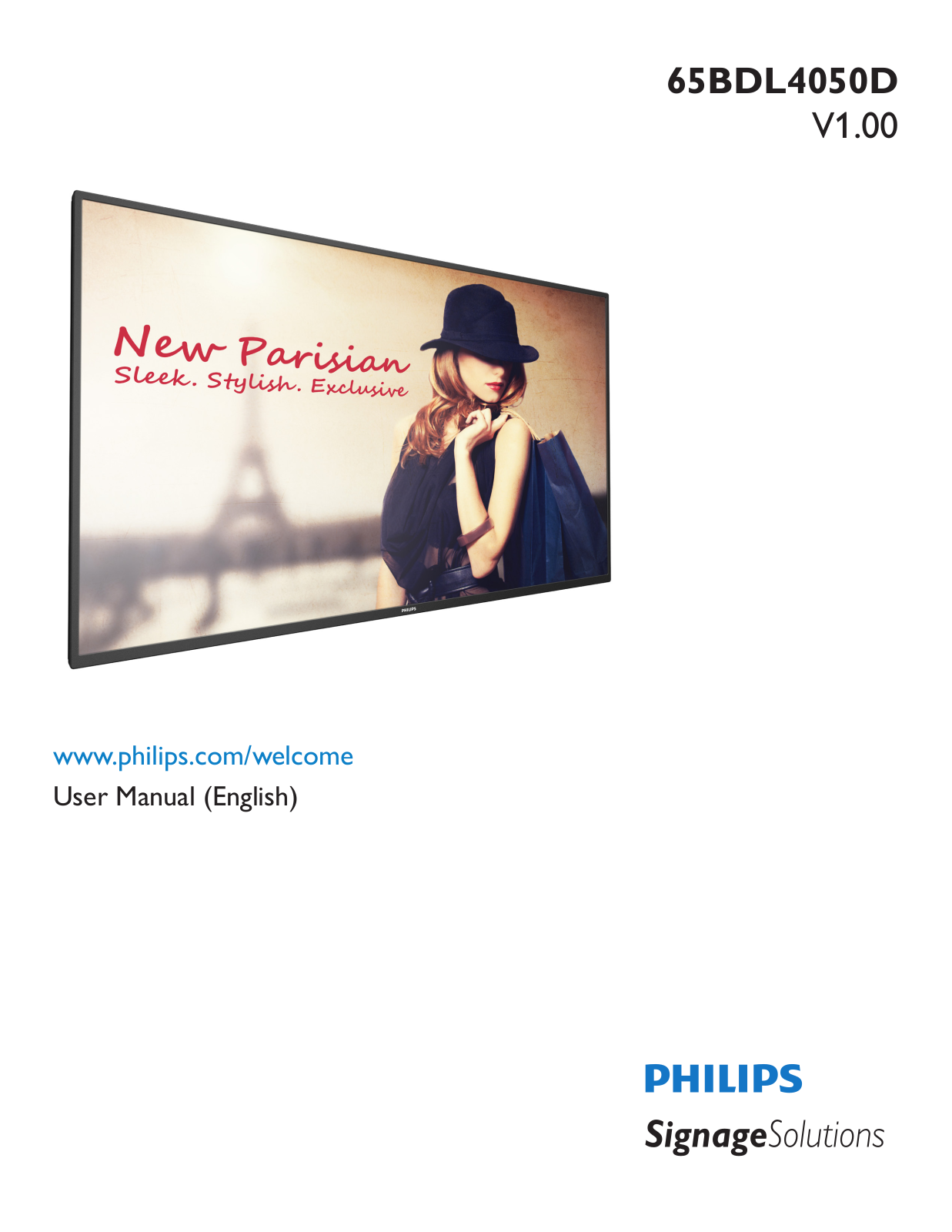 Philips 65BDL4050D User Guide