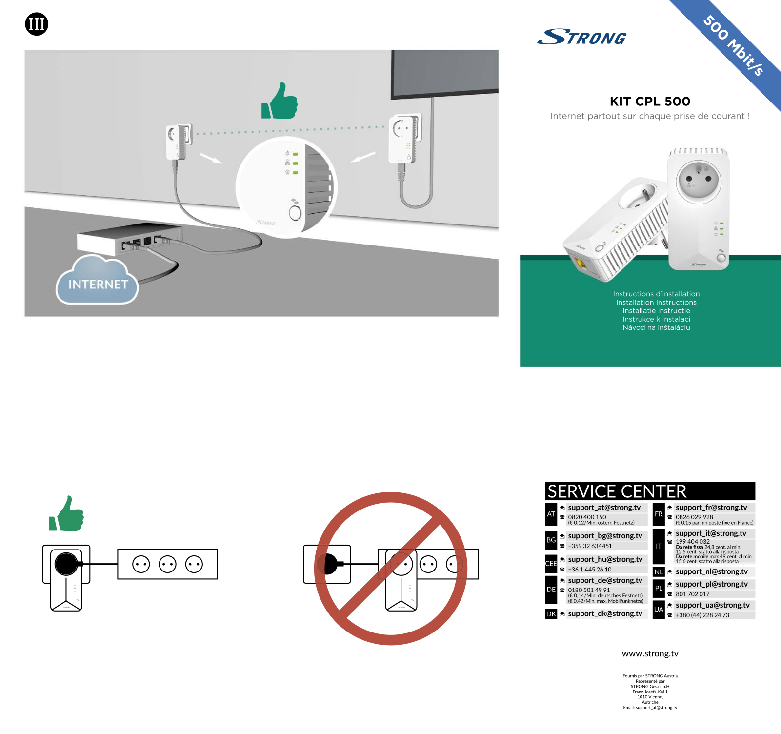 Strong CPL 500 Installation Manual