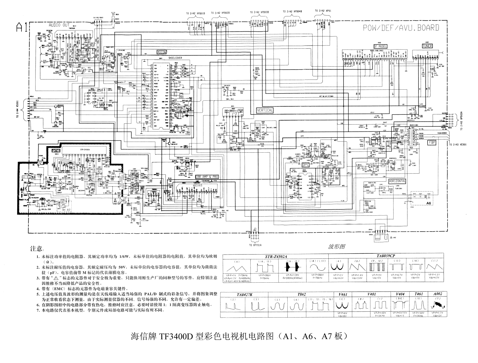 Hisense TF3400D Schematic