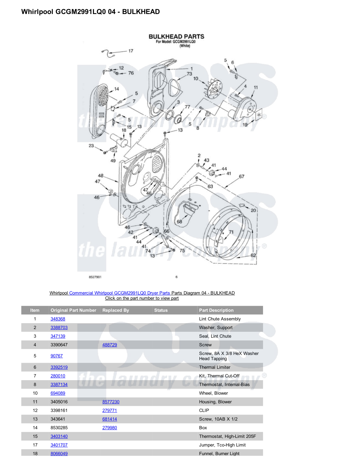 Whirlpool GCGM2991LQ0 Parts Diagram