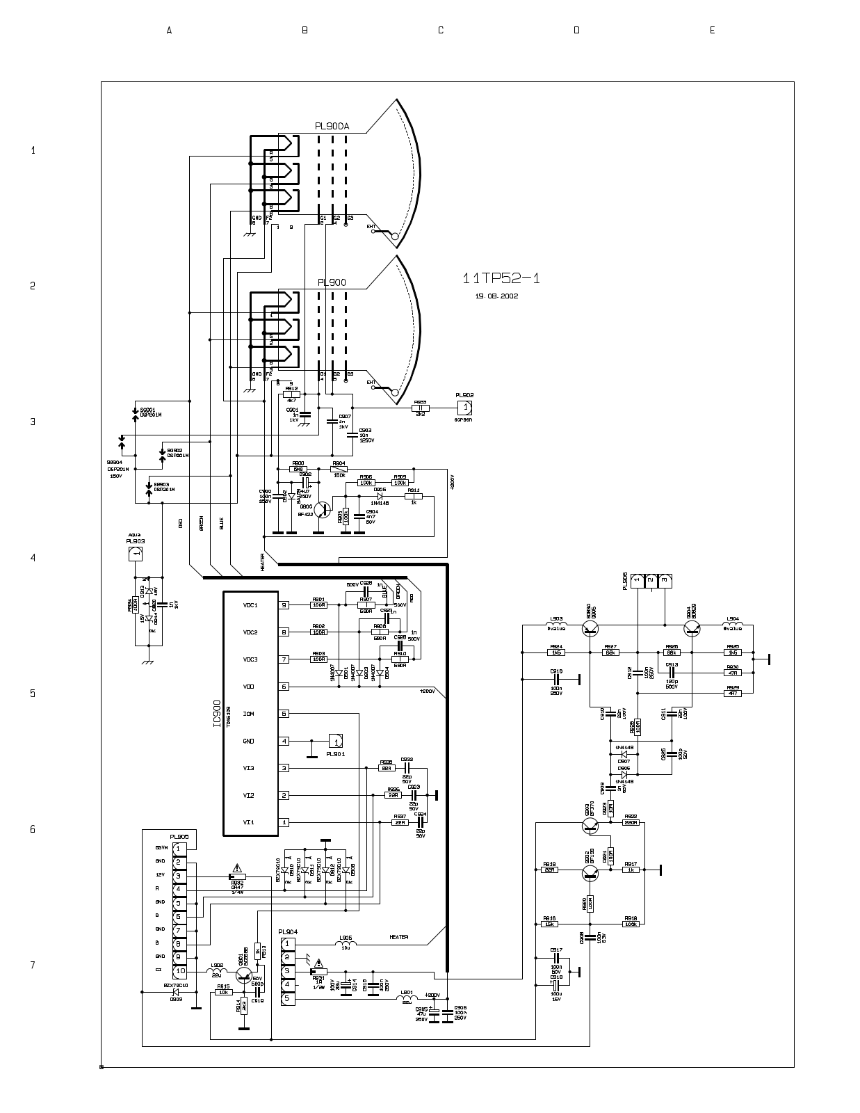 Vestel 11TP52-1 schematic