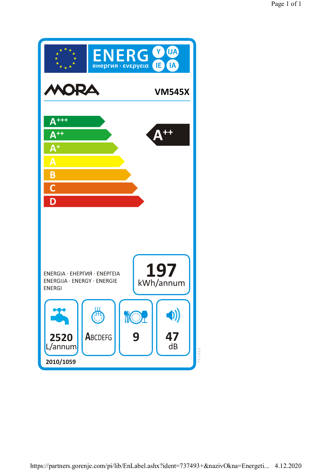 Mora VM545X User Manual