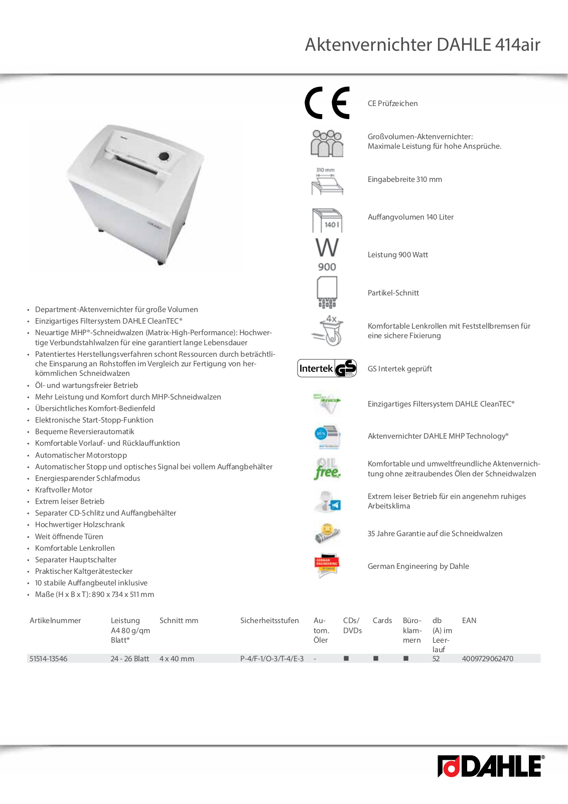 Dahle 414air User Manual