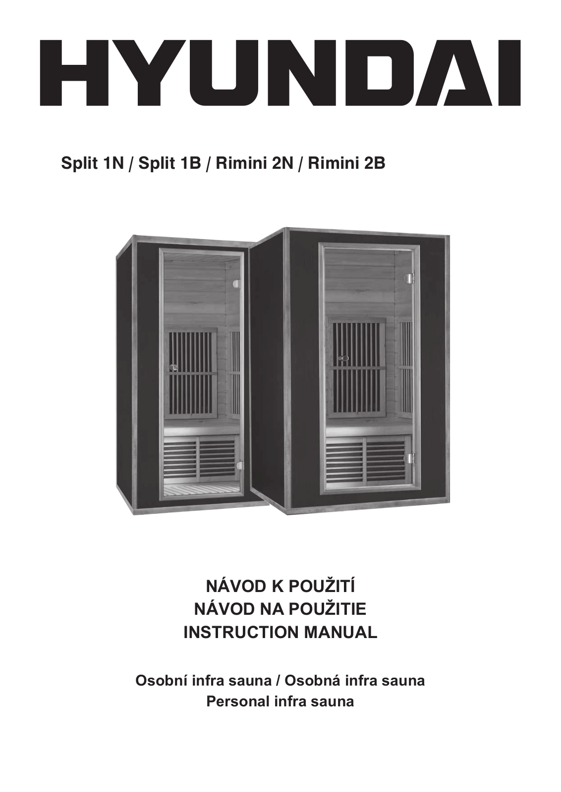 Hyundai Rimini2B, Rimini2N, Split1B, Split1N User Manual