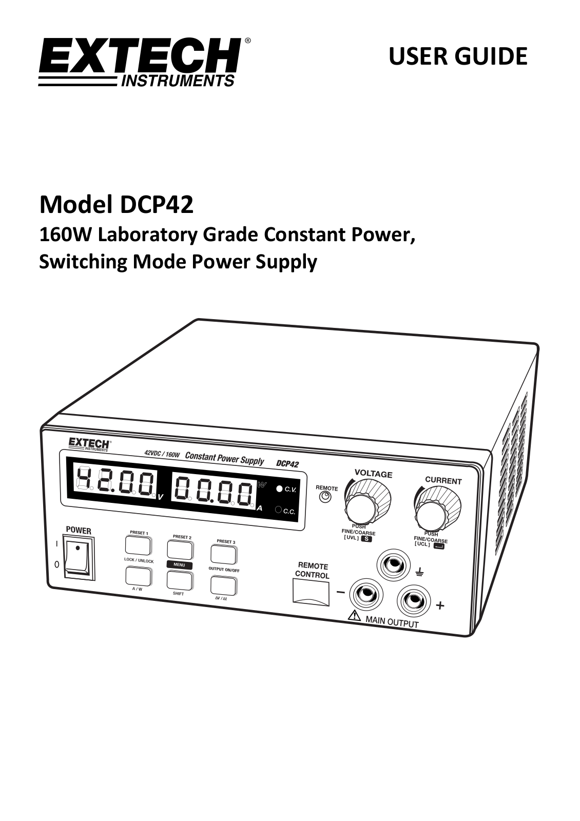 Extech DCP42 Operating Manual