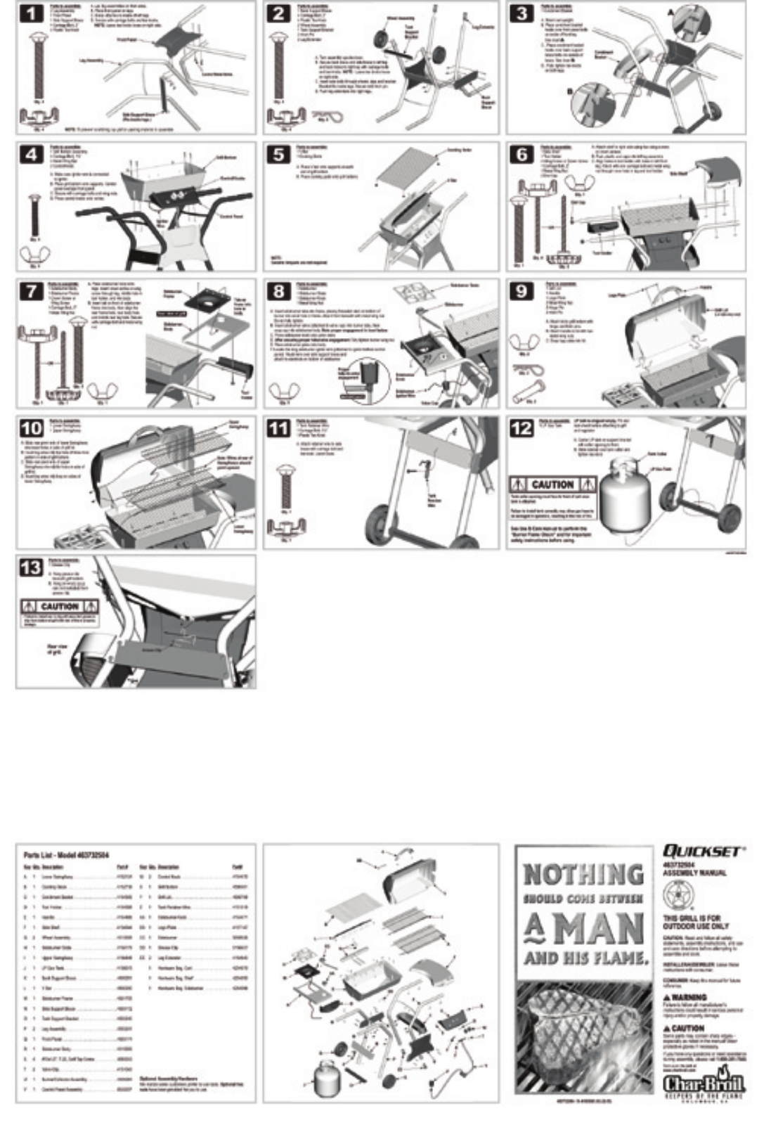 Charbroil 463732504 Owner's Manual