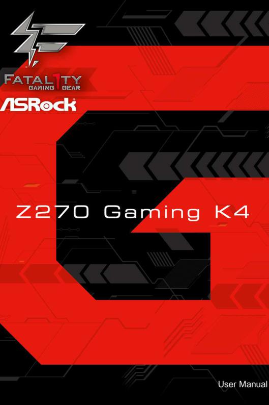 ASRock Fatal1ty Z270 Gaming K4 Service Manual