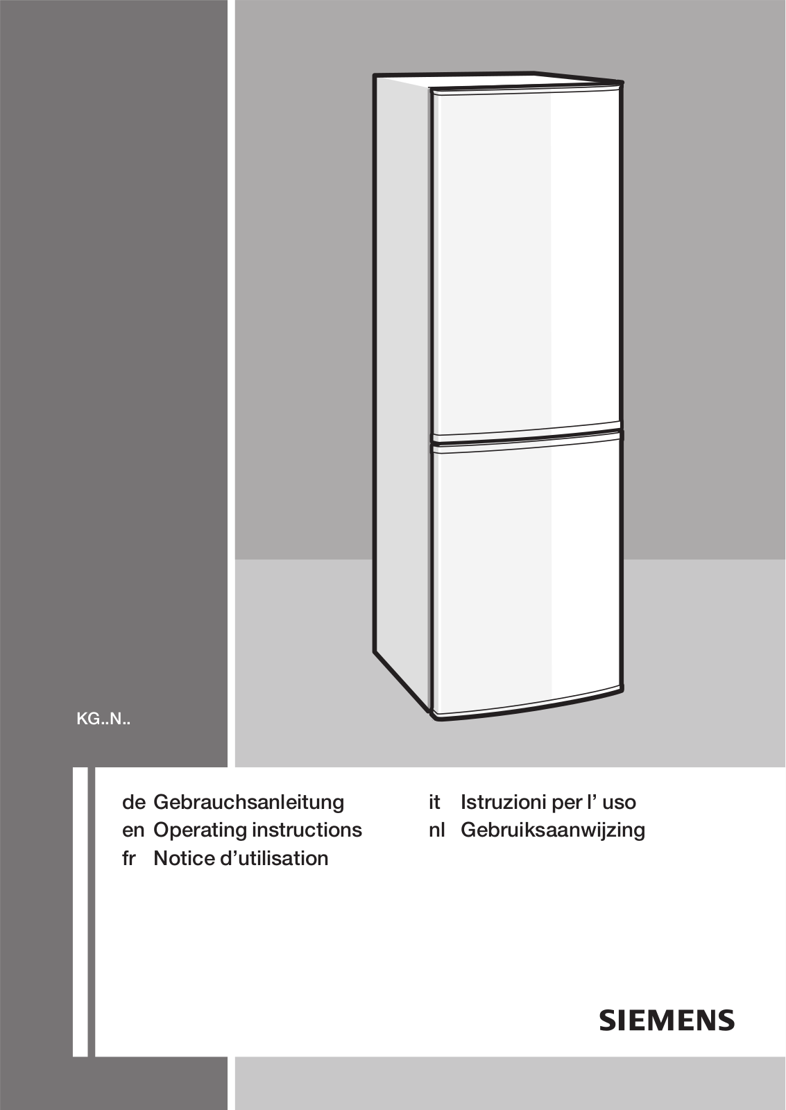 SIEMENS KG49NA03 User Manual