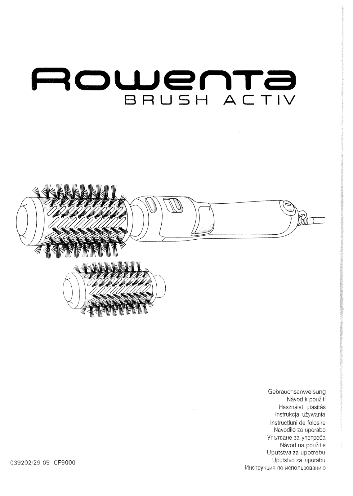 Rowenta CF-9000D7 User manual