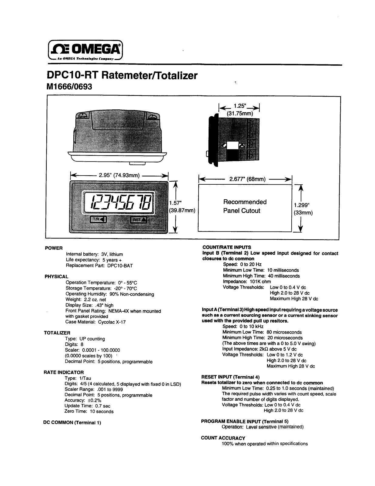 Omega DPC10-RT User guide - ManualMachine.com