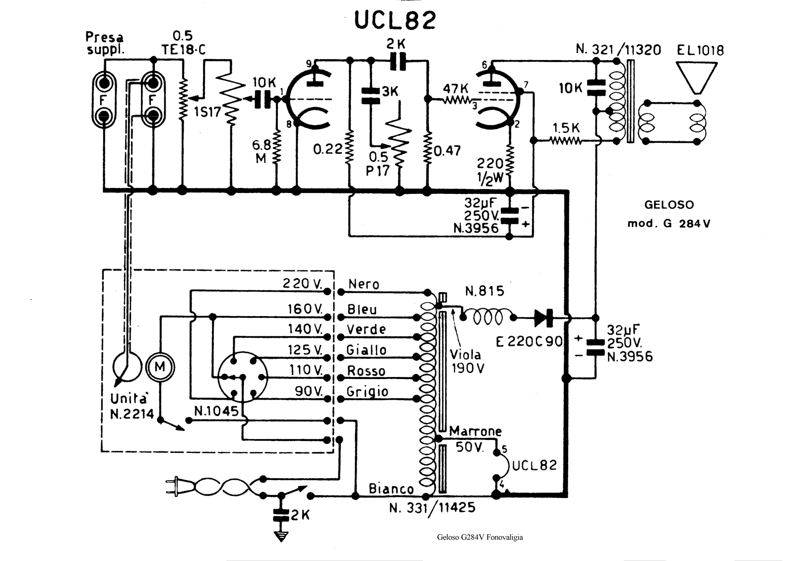 Geloso g284v schematic