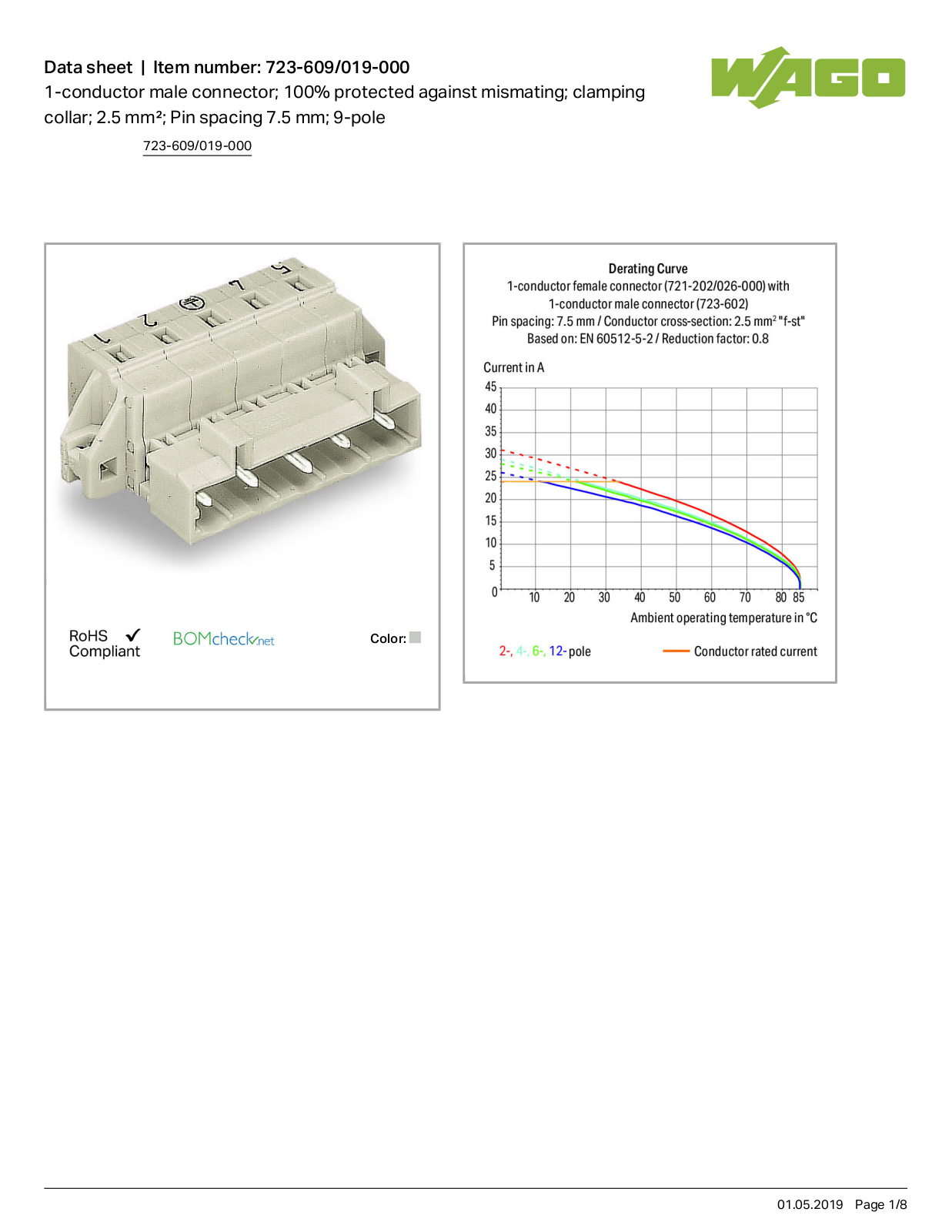 Wago 723-609/019-000 Data Sheet