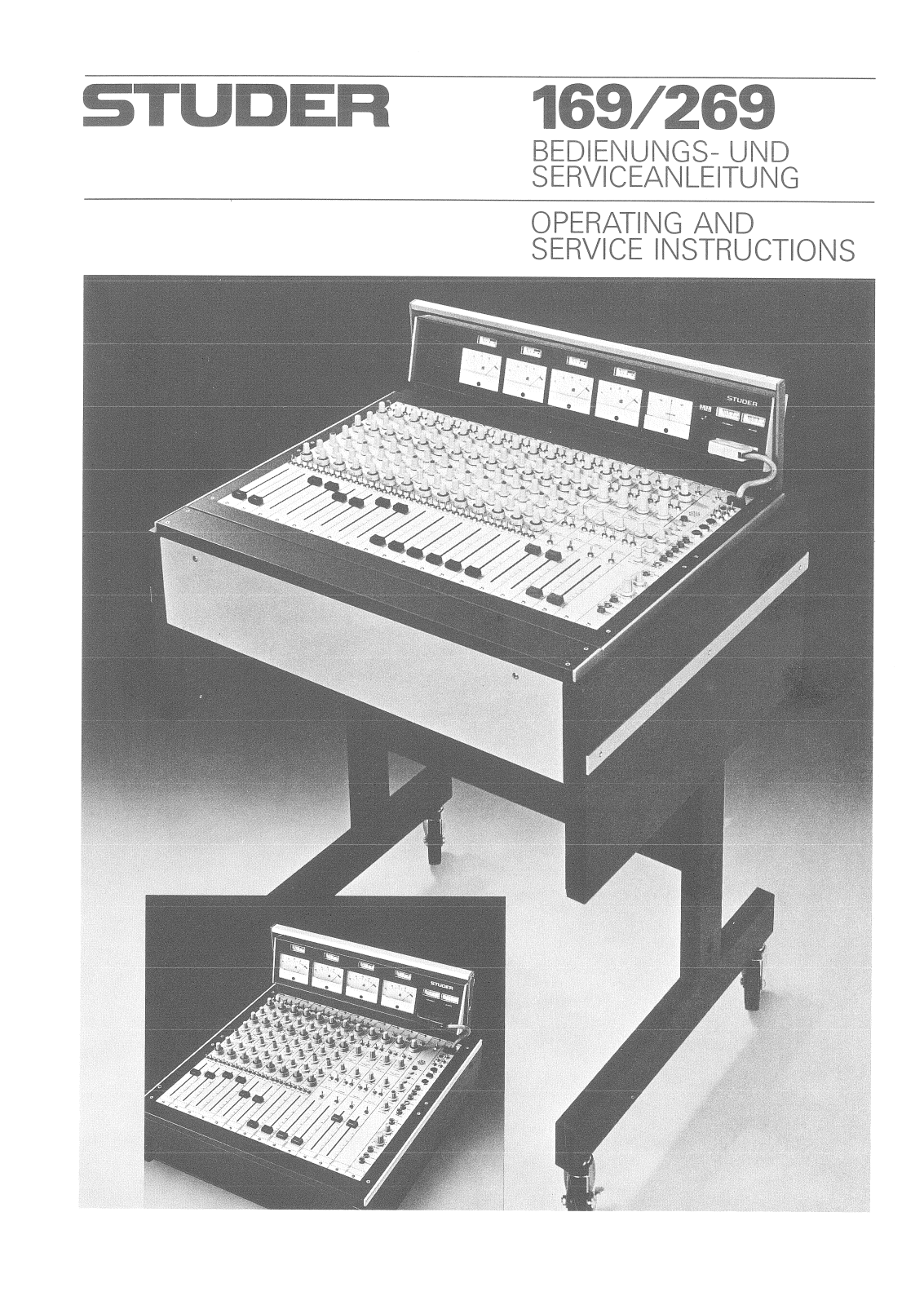 Studer 169, 269 Service manual