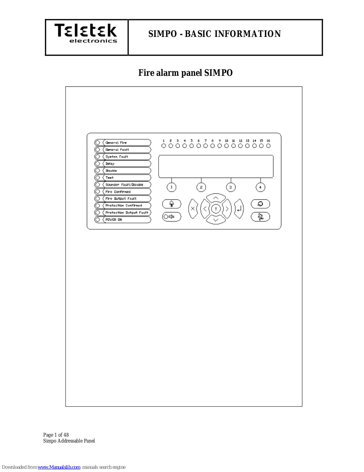 Teletek electronics SIMPO Basic Information