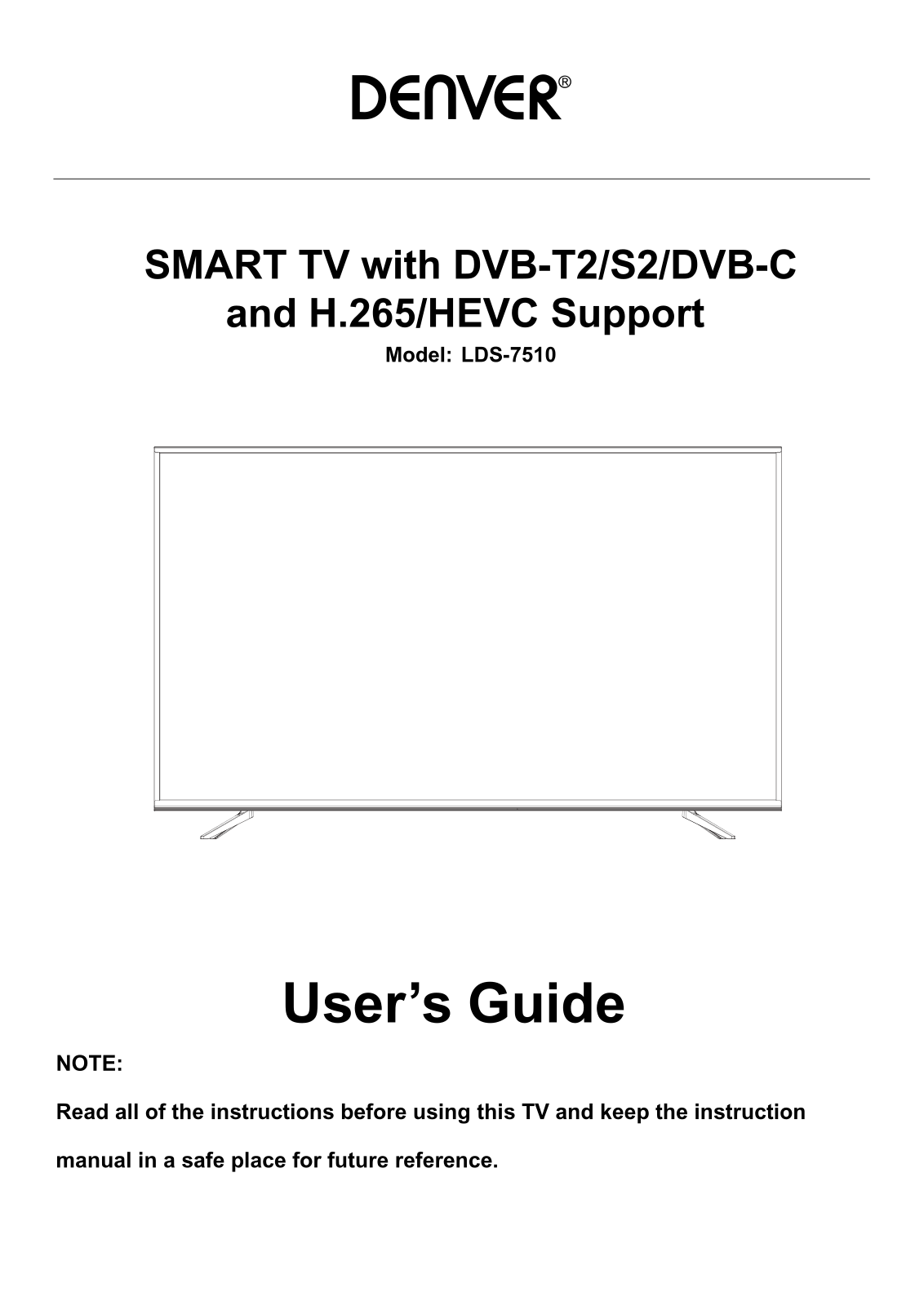 Denver LDS-7510 User Manual