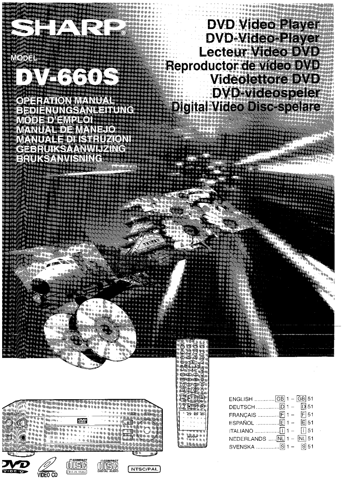 SHARP DV-660S User Manual